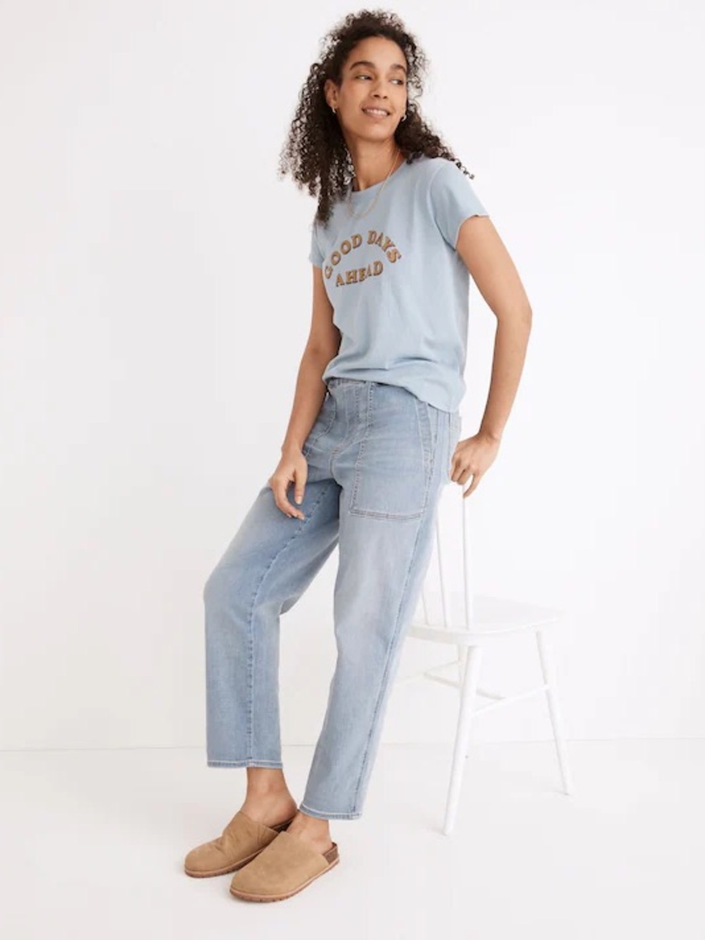 Madewell Pull-On Relaxed Jeans in Lisford Wash size XS